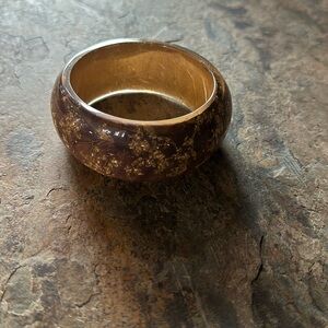 Purple and gold fleck bracelet